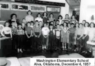 December 1951/52 Washington Elementary school, Alva, OK
